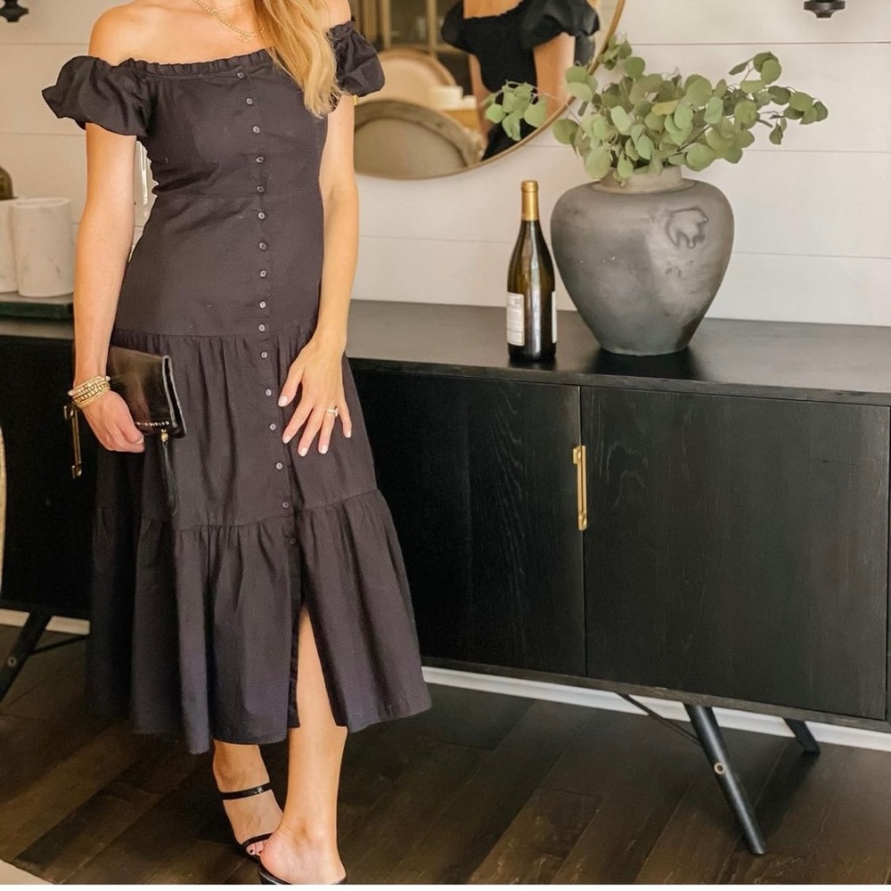 Astr black saveria dress